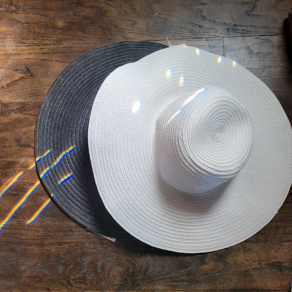 SUN HATS Blank 1 White and 1 Black